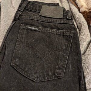 One pair of women's black Harley-Davidson jeans size 2R